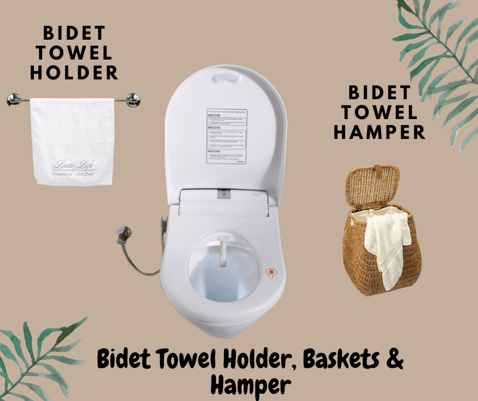 Bidet Towel Holder and Hamper