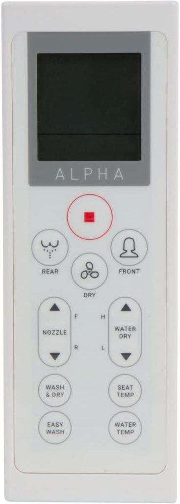 Alpha JX Bidet remote